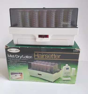 Sears Best Mist/Dry/Lotion HairSetter 20 Curler Set Hot Rollers In Original Box • $59.99