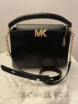 Michael Kors Black Karlie Leather Crossover Purse New With Tags • $425