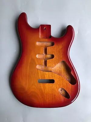 STRATOCASTER Mahogany Guitar Body SSS 3-Tone Sunburst Alder Body • $99