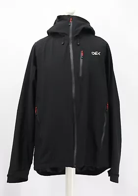 Oex Aonach Waterproof Mens Full Zip Black 2xl Jacket Rrp £130 Vi • £53.65