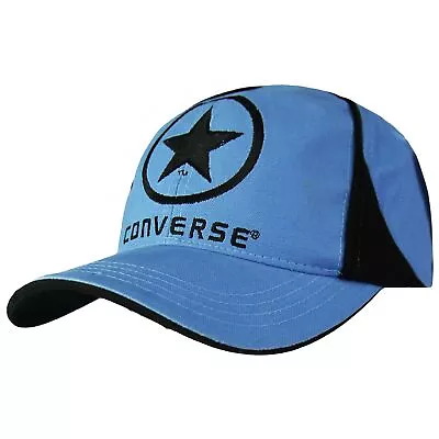 Converse Logo Snapback Adjustable Blue Black Unisex Cap 3C016401 450 • $74.78