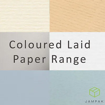 A4 Laid Paper And Card. Mixed Colour Textured 100/220/250/300gsm Premium Craft • £4.66