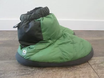 Mountain Hardwear L Green Down Booties Slippers Insulated • $25