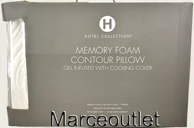 Hotel Collection Memory Foam Contour Gel Infused Pillow STANDARD / QUEEN • $9.99