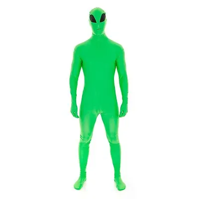 Mens Alien Morphsuit Costume Great For Party Festival Halloween M - XXL • $40.95
