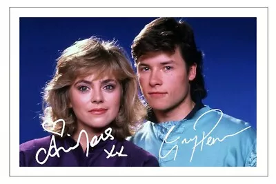 ANNIE JONES & GUY PEARCE Signed Autograph PHOTO Gift Print NEIGHBOURS • £3.79