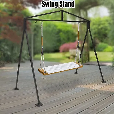 £125 • Buy Steel Swing Stand Set Hanging Chair Hammock Stand Frame Outdoor Garden Decor 