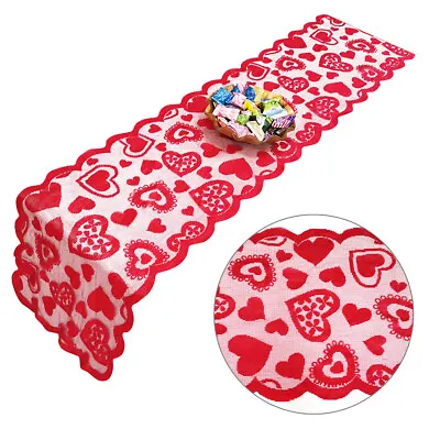 Table Runner Dining Valentine's Day Wedding Party Decor Table Runners UK Stock • £3.99