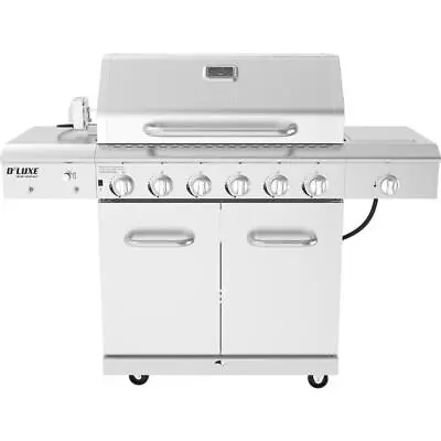 Nexgrill 6-Burner Propane Gas Grill 40-Burgers W/ Side Burner + Rotisserie Kit • $694.90