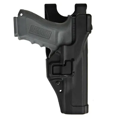 BlackHawk 44H125BK-R Lvl 3 Serpa Duty Holster RH S&W MP 9 40 Black • $106.48