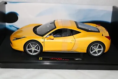 Hot Wheels Elite 1:18 Ferrari 458 Italia  Yellow  • $327