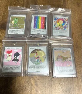 Takashi Murakami Trading Cards 6 Types FURUSATO NOUZEI Limited Edition Flowers • £99.74