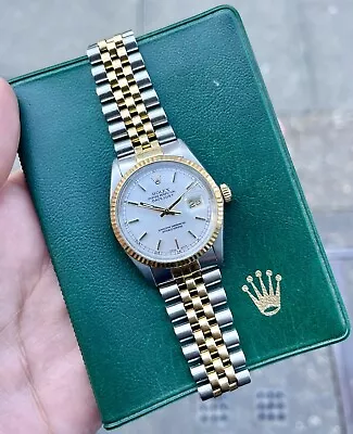 Rolex Datejust 36mm Steel And Yellow Gold/ With Service Papers • £4250