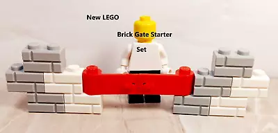 New LEGO Gate SWING Double Door Masonary Brick Wall Starter Add Plants And Brick • $6.32