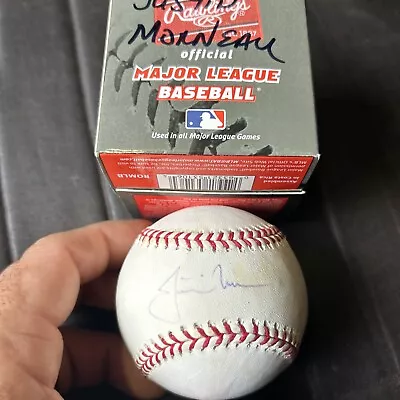 MN Twins JUSTIN MORNEAU Signed Official MLB Baseball MLB HOLO ROMLB • $30