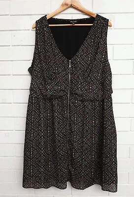 Women's City Chic Multicoloured Patterned Sleeveless Mini Dress Plus Size XL • $28