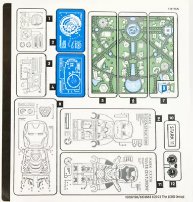 LEGO IRON MAN ARMORY 76216 STICKER SHEET ONLY From Set New & Genuine • $5.99