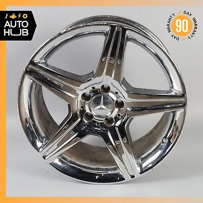 Mercedes W221 S550 CL550 AMG 9.5 X 19 19  Rear Wheel Rim Chrome 2214016102 OEM • $319.55