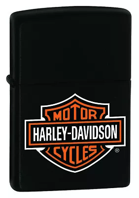 New ZIPPO Windproof Lighter Harley Davidson Black Matte Genuine AU Stock • $59.99