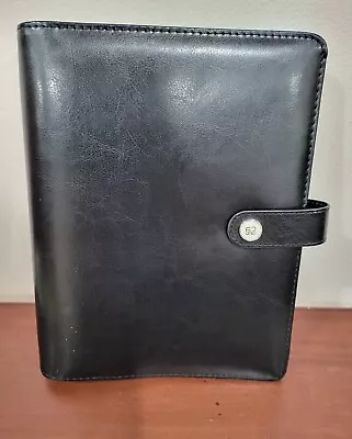 Agenda 52 Personal Planner Cover 6 Ring - Black Pleather - Gently Used • $15