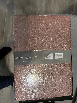 MacBook Pro Retina 13 Inch Plastic Hard Shell Case Pink Glitter. Brand New • $10