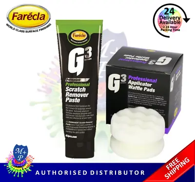 Farecla G3 Pro Scratch Remover Paste 150ml & White Hand Applicator Waffle Pad • £9.49