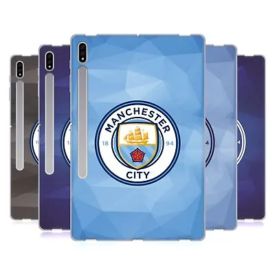 Manchester City Man City Fc Badge Geometric Soft Gel Case For Samsung Tablets 1 • £22.95