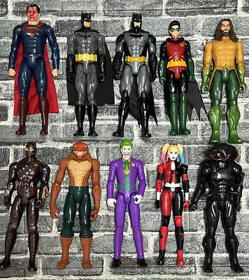 DC 12” Spin Master Batman Action Figure Lot Of 10 Joker Harley Talon Robin Etc. • $49.49