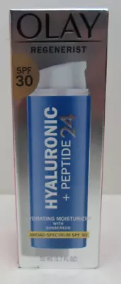 Olay Regenerist Hyaluronic + Peptide 24 Face Moisturizer SPF 30 - 1.7 Fl Oz • $13.59
