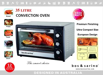 Brand New 35L Convection Rotisserie Grill BBQ Benchtop Portable Table Oven 1500W • $134.99