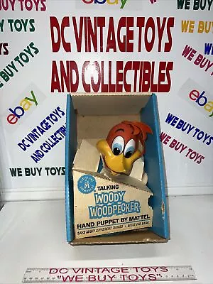 Vintage 1963 Woody Woodpecker Pull-String Talking Puppet *TALKS*In Box RARE 🔥 • $199.99