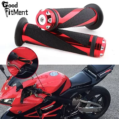 For Honda Cbr600rr Cbr1000rr Motorcycle Bike Red 7/8  Hand Grips Handle Bar Gel • $19.73