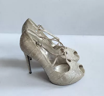 Dolce&Gabbana D&G Glitter Shoes Heels Pumps Leather Size EU 41 / UK 8 • £145.90