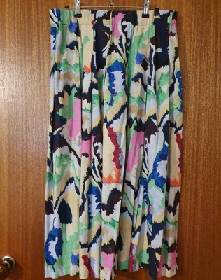 $55 • Buy GORMAN 'Texta Mountain' Mid Length Skirt. Linen Mix. Size 14.