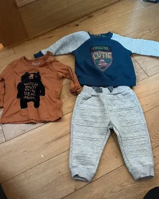 Baby Tesco F&f Outfit Full Tracksuit And Long Sleeve Top 3-6 Months • £2.99