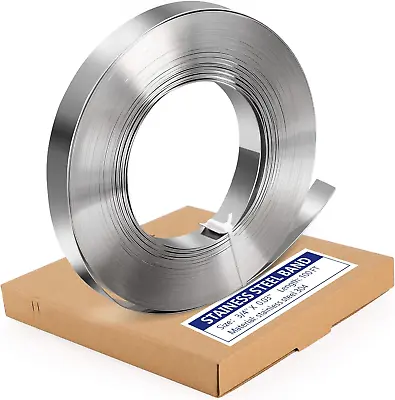 Stainless Steel Strapping Band Coil - 3/4'' X .03'' X 100' Steel Strapping Roll • $83.73