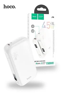 Hoco 45W 15000mAh Portable Powerbank PD Fast Charge USB-C Mini Power Bank J98 • $59.95