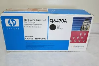 **Genuine HP Q6470A (BLACK) TONER OEM 501A NIB** • $22.97