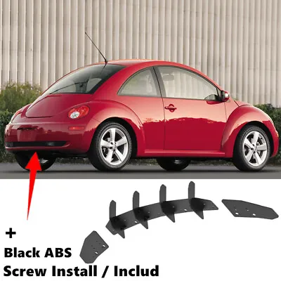 Fit For 2006-2010 VW Beetle Rear Underbody Air Diffuser Shark Fin Splitter Kit • $84.49