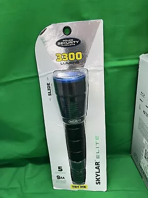 Police Security Skylar 9AA 3300 Lm. Focusing Industrial LED Flashlight New (b14) • $35