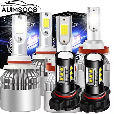 For GMC Sierra 1500 2007-2013 Kits LED Headlight High / Low Fog Lights 6* Bulbs • $36.99