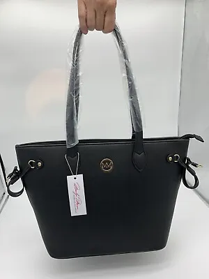 Marilyn Monroe Large Black Tote Bag Handbag Purse With Red Lining & Bottom Studs • $94.74