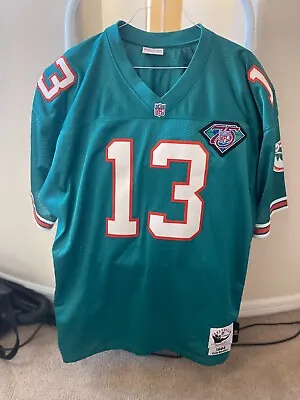 Authentic Dan Marino Mitchell & Ness Miami Dolphins Jersey Size 56 With Patch • $225