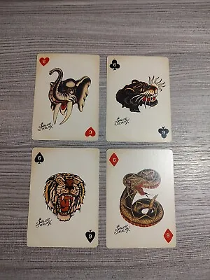 (4) Sailor Jerry Playing Cards 6's -Sixes Spiced Rum Clubs Hearts Diamond Spade  • $2.28