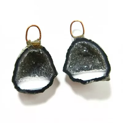 Distressed Tabasco - Tiny Mexican Geode Polished Halves With Ring  TABD168 • $18.60