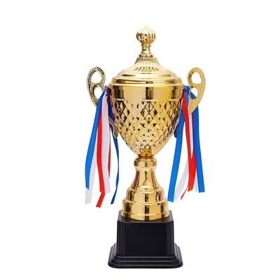 $26.99 • Buy Large Gold Trophy Cup For Sports Competitions And Tournaments, 15.2 X 7.5 X 3.7 