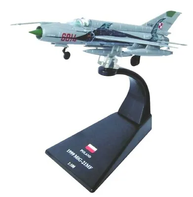 Fishbed MIG-21MF  Poland Air Force Diecast 1:100 Metal LAST ONE • $45.99