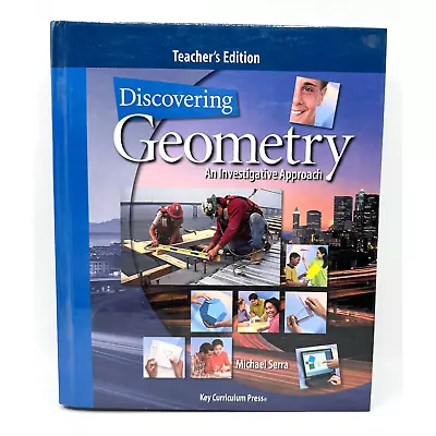 Discovering Geometry Teacher's Edition By Michael Serra Hardcover Textbook • $20.79