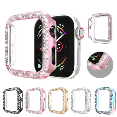 $8.99 • Buy Bling Case Bumper Cover For Apple Watch Series 6 5 4 3 21 IWatch 40/44mm 38/42mm