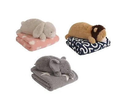 Little Miracles Lovables 2 Piece Blanket & Plush Set In 3 Designs • £26.99